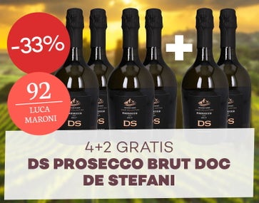 4+2 gratis DS Prosecco Brut von De Stefani