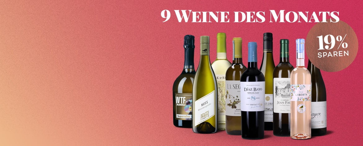 Urlaubsgefühle mit den 9Weinen des Monats AUGUST