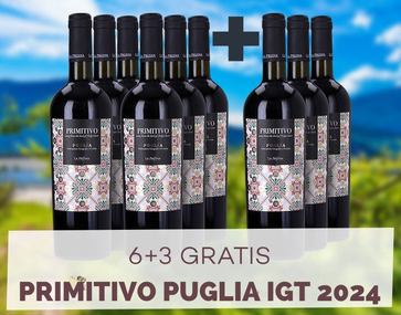 6+3 gratis La Pruina Primitivo IGT 2024