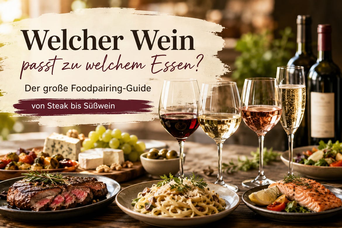 Welcher Wein passt zu welchem Essen? Der große Foodpairing-Guide