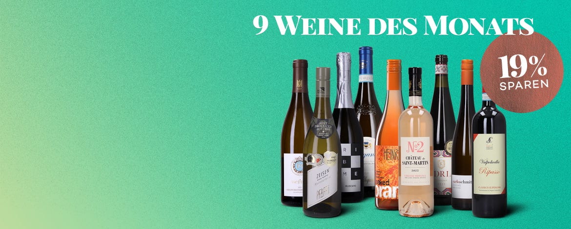 Urlaubsgefühle mit den 9Weinen des Monats AUGUST