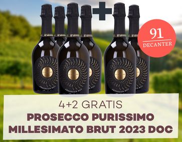 4+2 gratis Prosecco Millesimato 2022 von De Stefani