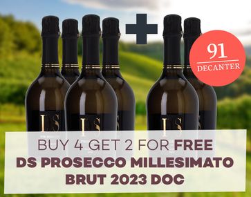 4+2 free DS Prosecco Millesimato 2023 from De Stefani