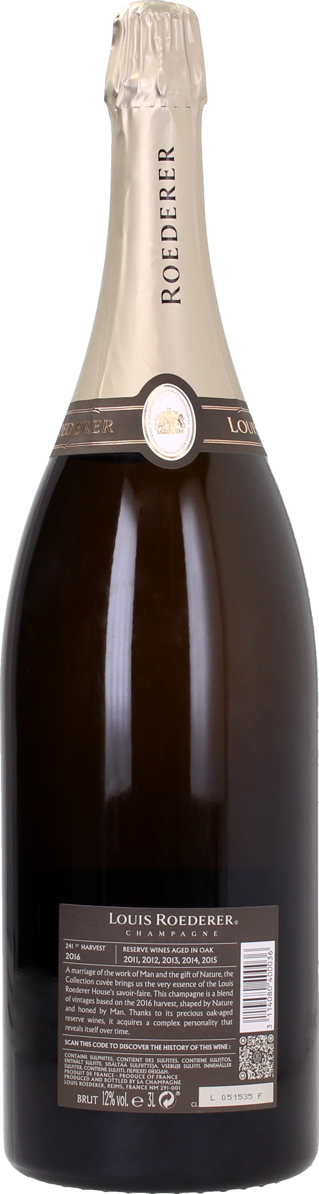 Champagne Louis Roederer Champagne Brut 244 double magnum - 3 L
