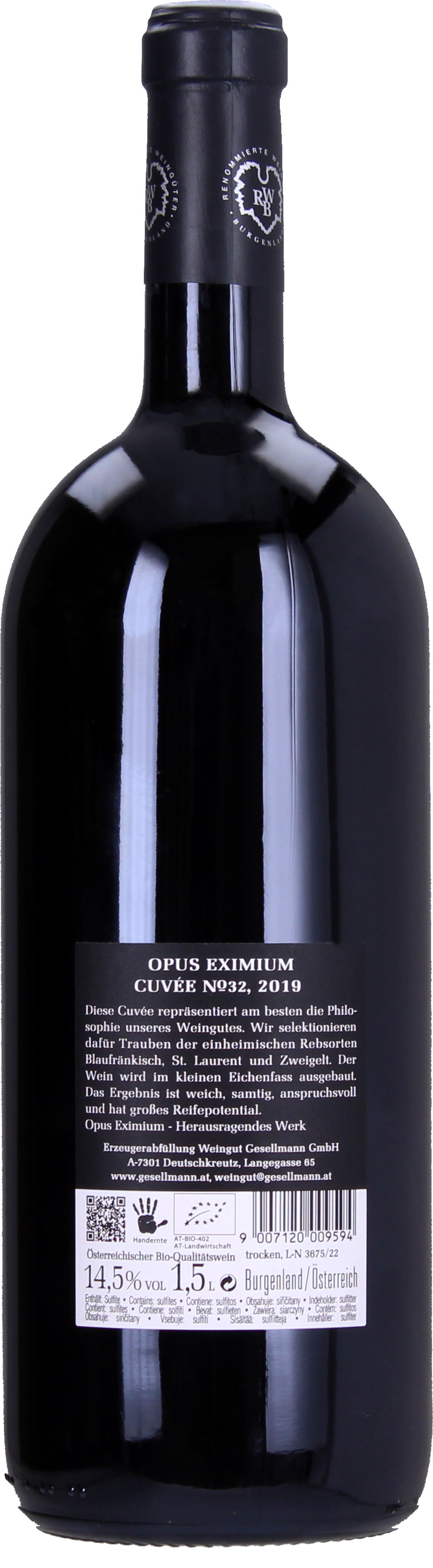 Weingut Gesellmann Organic Opus Eximium No 34 Magnum 2021 - 1,50 L