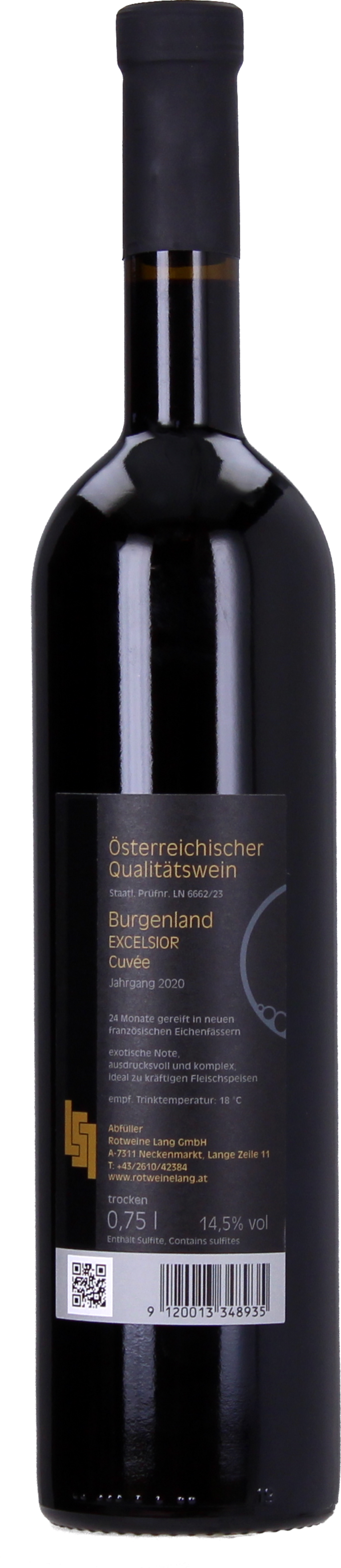 Rotweine Lang Excelsior Cuvée 2021 - 0,75 l