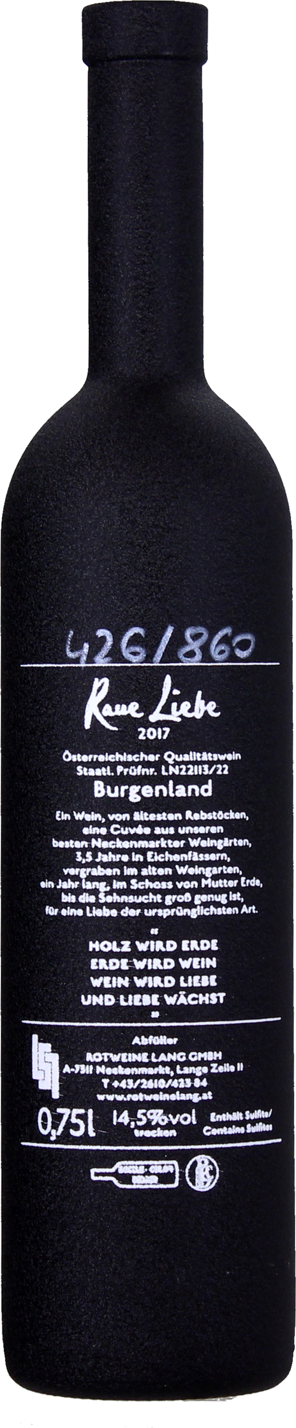 Rotweine Lang Raue Liebe 2019 - 0,75 l