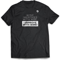 Neun Weine Zubehör T-Shirt Wine improves