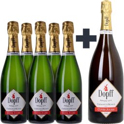 Top-Deal 5+1 Magnum Gratis - Cremant d'Alsace Cuvée Julien Brut - 5x0,75 L + 1x1,5 L