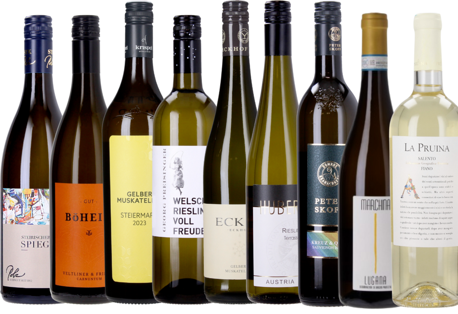 9Weine Set 9er Box: Weiße Sommerweine