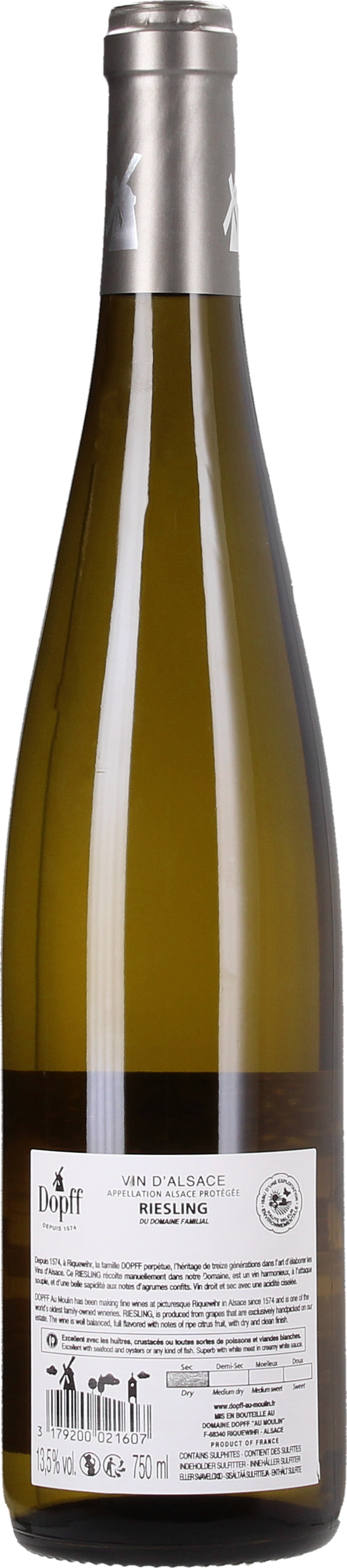 Dopff au Moulin Riesling Domaine Familial 2019 - 0,75 L
