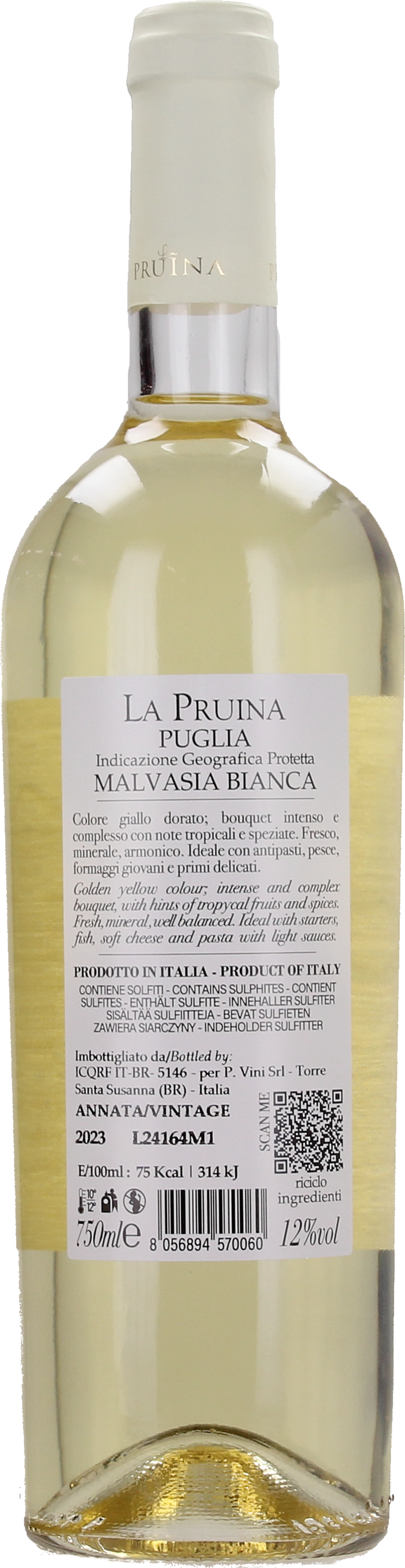 La Pruina Malvasia Bianca Puglia IGT 2023 - 0,75 l