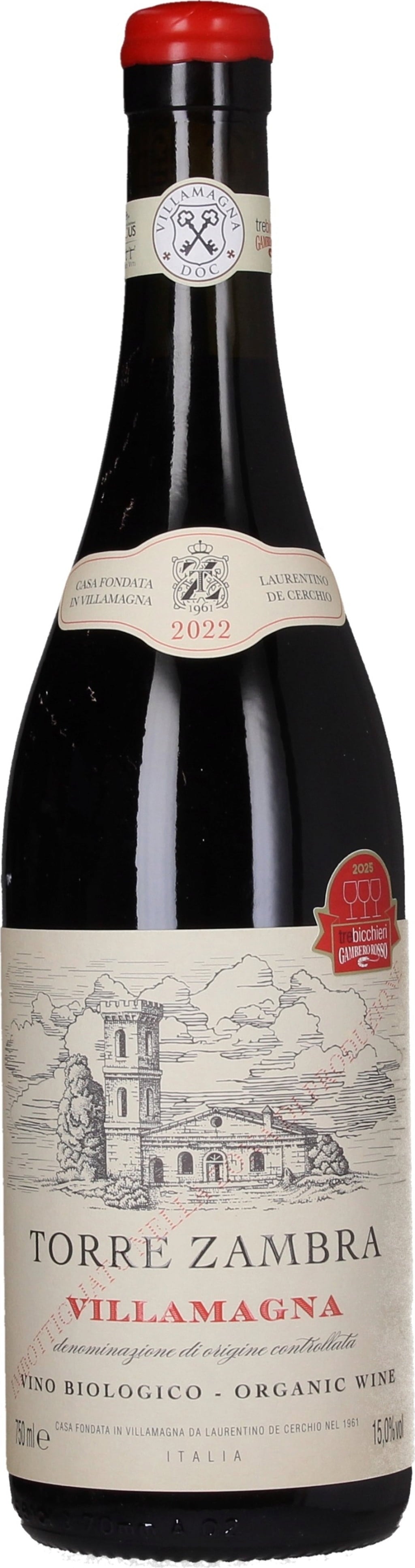 Torre Zambra Montepulciano Villamagna D.O.C. 2022 Bio