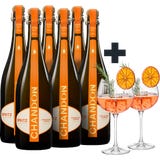 6x Chandon Argentina Spritz Orange +2 Gratis Gl&auml;ser