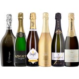 6er Box: Elegante Schaumweine