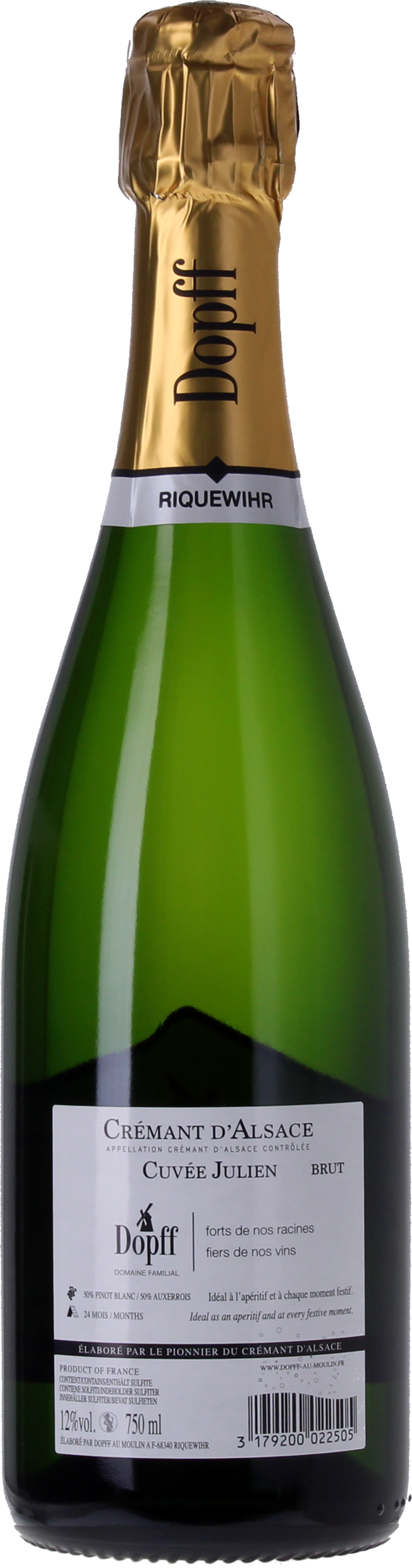 Dopff au Moulin Cremant d'Alsace Cuvée Julien Brut - 0,75 L