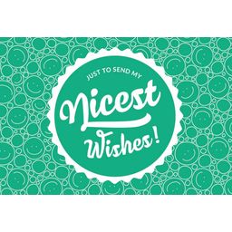 9Weine "Nicest Wishes" Grußkarte