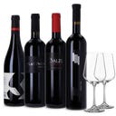 Moderne betörende Rotwein Set