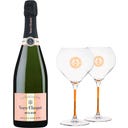 Veuve Clicquot Rich Rosé On Ice + 2 Gläser Grais - 1x0,75L + 2 Gläser