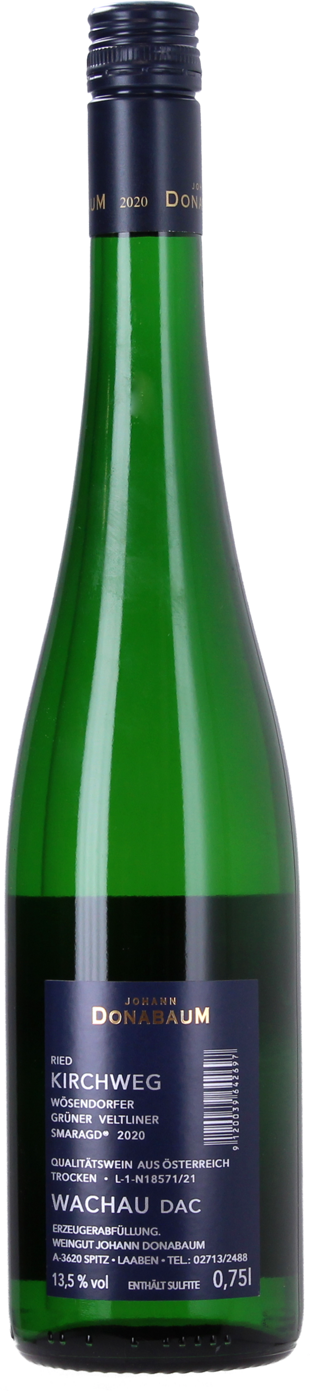 Weingut Johann Donabaum Grüner Veltliner Smaragd Kirchweg 2022 - 0,75 l